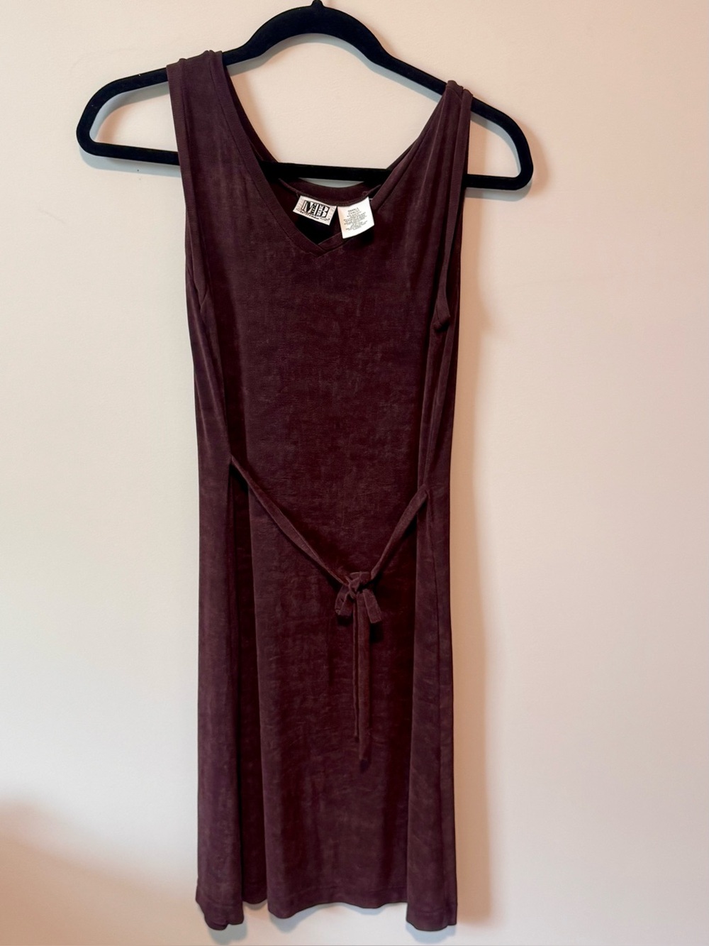 Mixed Blues Vintage Y2K Mineral Wash Tank Dress | Moody Mauve Brown WhimsiGoth